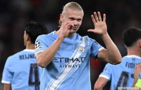 造红牌破纪录,哈兰德欧冠第一人!2-0那不勒斯,曼城宣战阿森纳
